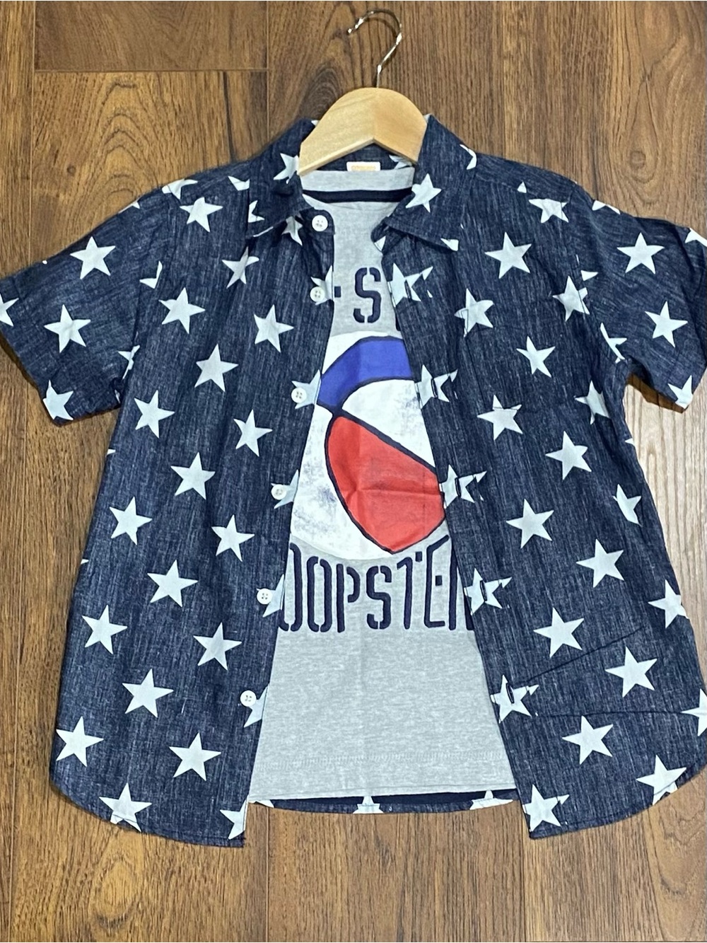 Gymboree Boys 2-Piece Patriotic Shirt Set Size 6